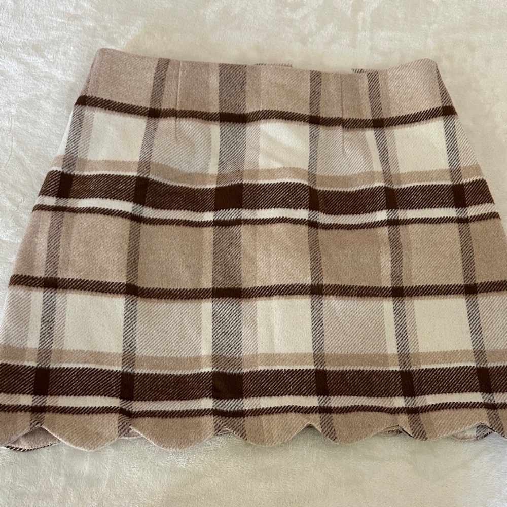 blu pepper Plaid Button-Front Skirt - Picture 7 of 8